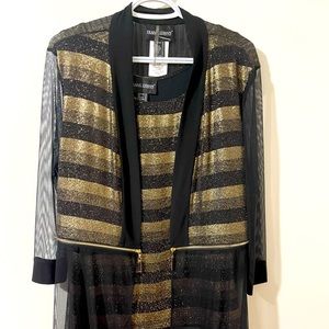 Two piece gold and black evening top - never worn!